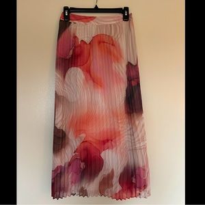Express Pleated Midi Skirt XS